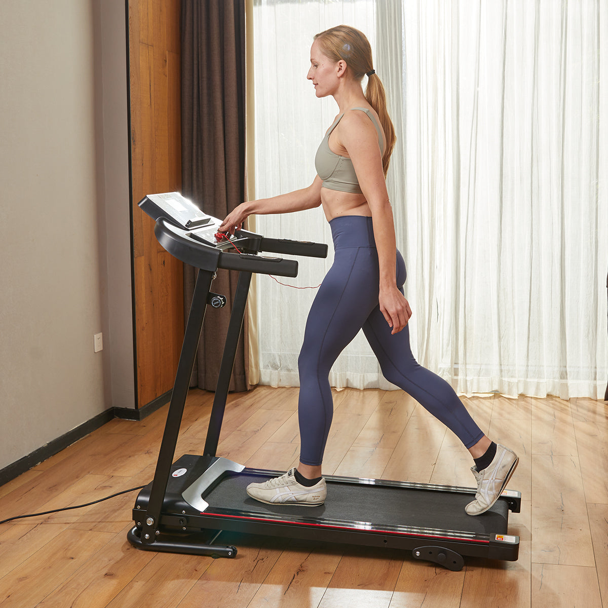 Smart Foldable Treadmill with LCD Display & 12 Training Modes