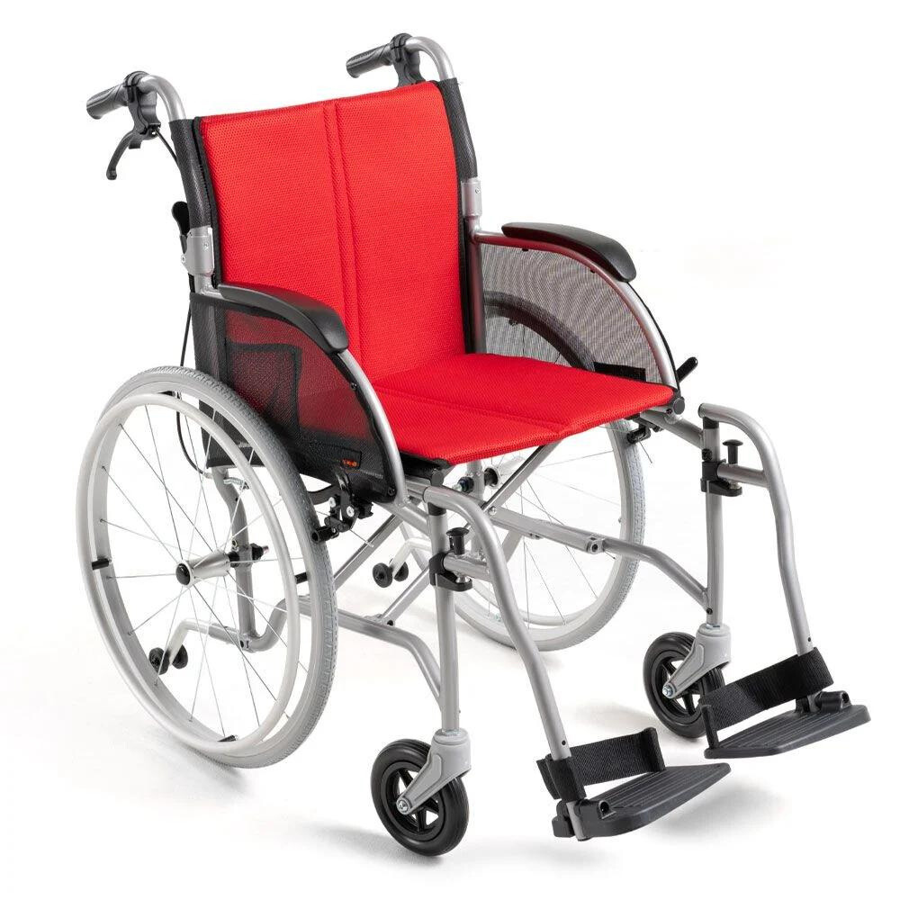 Ultra-Lightweight Wheelchair with Quick-Release Wheels, Wheel Locks, and Integrated Braking System