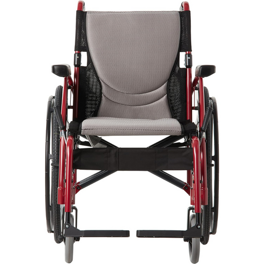 Innovative Lightweight Wheelchair with S-Shape Ergonomic Seating and Breathable Mesh Sling