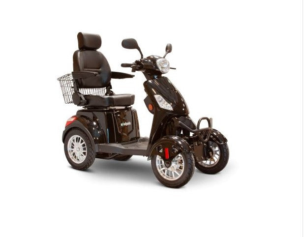 13 mph Four-Wheel Scooter with 35 Mile Range, Adjustable Comfort, and Enhanced Visibility