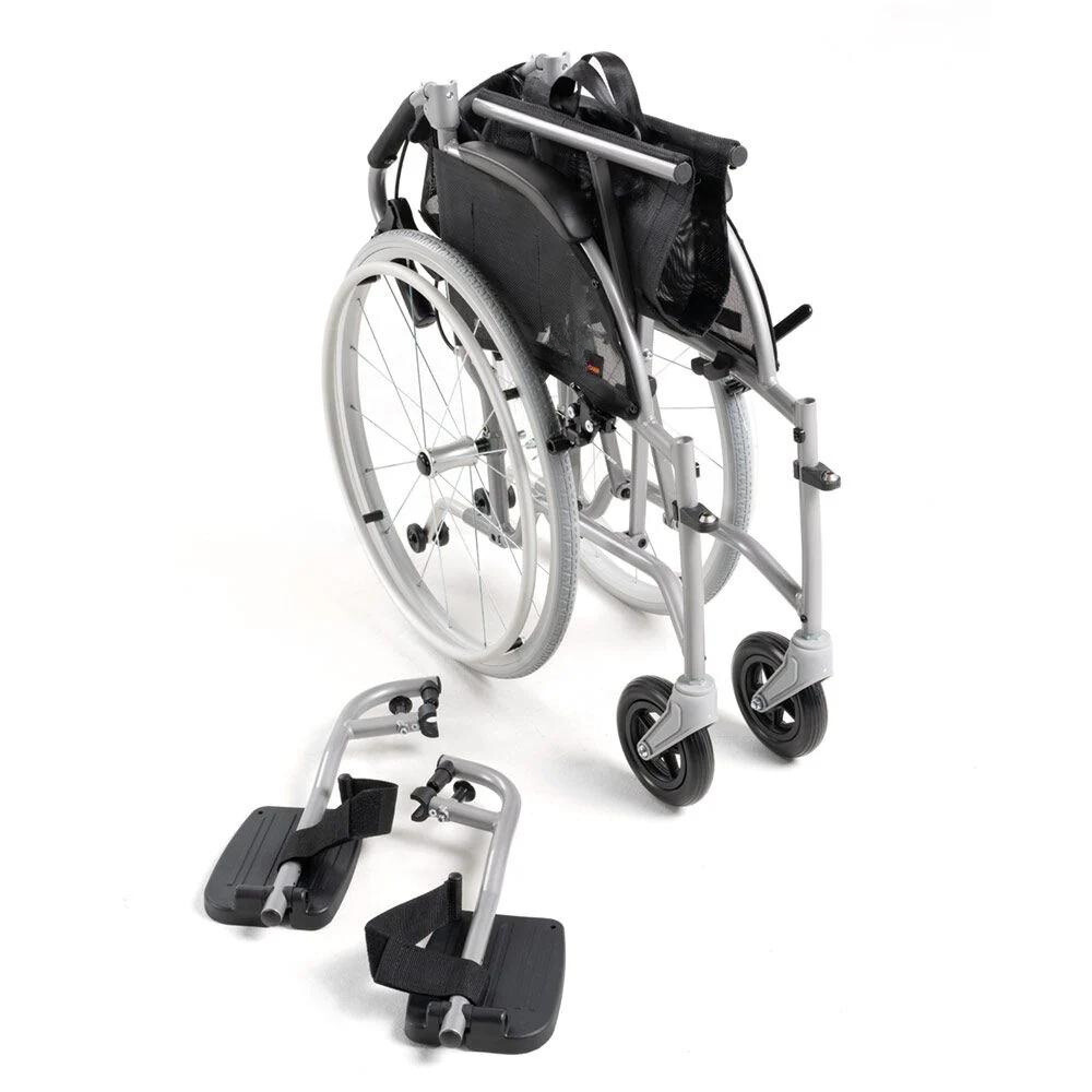 Ultra-Lightweight Wheelchair with Quick-Release Wheels, Wheel Locks, and Integrated Braking System