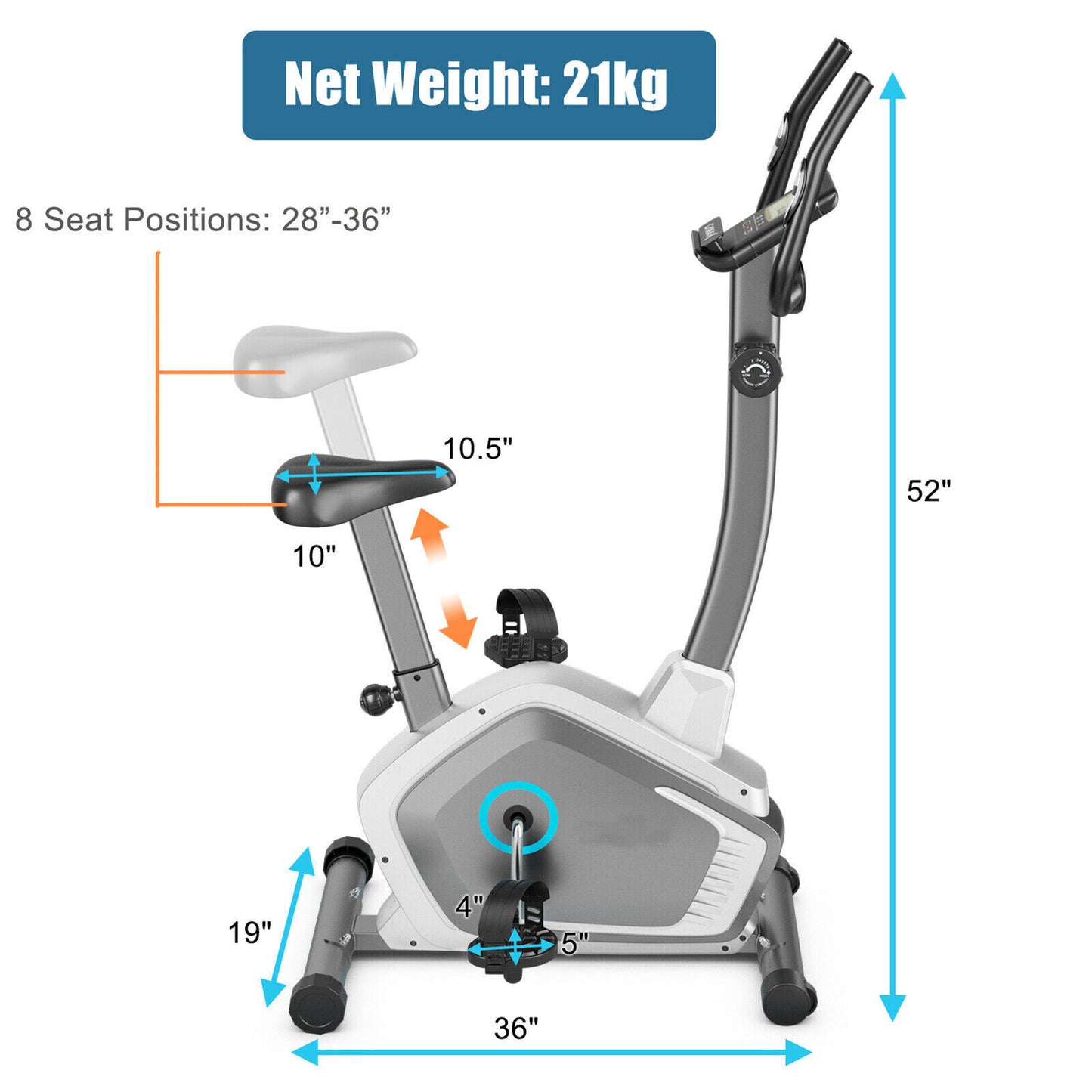 Magnetic Upright Bike NS-40504U